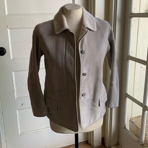 Gently used Loro Piana Lambskin with shearling lining coat